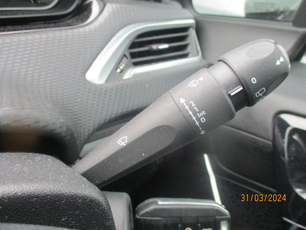 PEUGEOT 208 2016 WIPER INDICATOR CRUISE CONTROL SWITCH SQUIB UNIT
