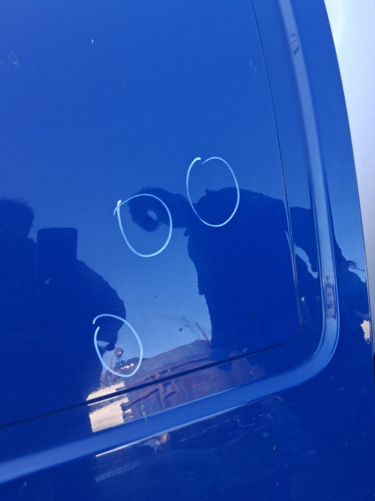 2010 FIAT DOBLO MK1 NS PASSENGERR SIDE LEFT COMPLETE SLIDING DOOR BLUE