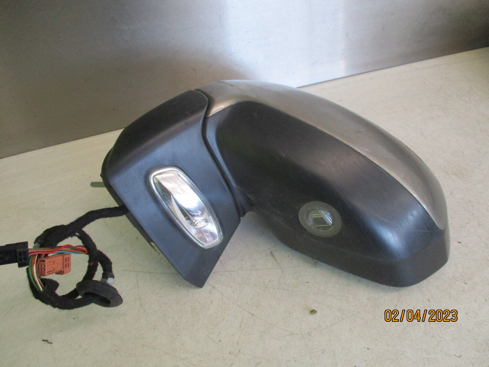 PEUGEOT 5008 MK1 2013 NS PASSENGER SIDE FRONT WING MIRROR VAPOR GREY