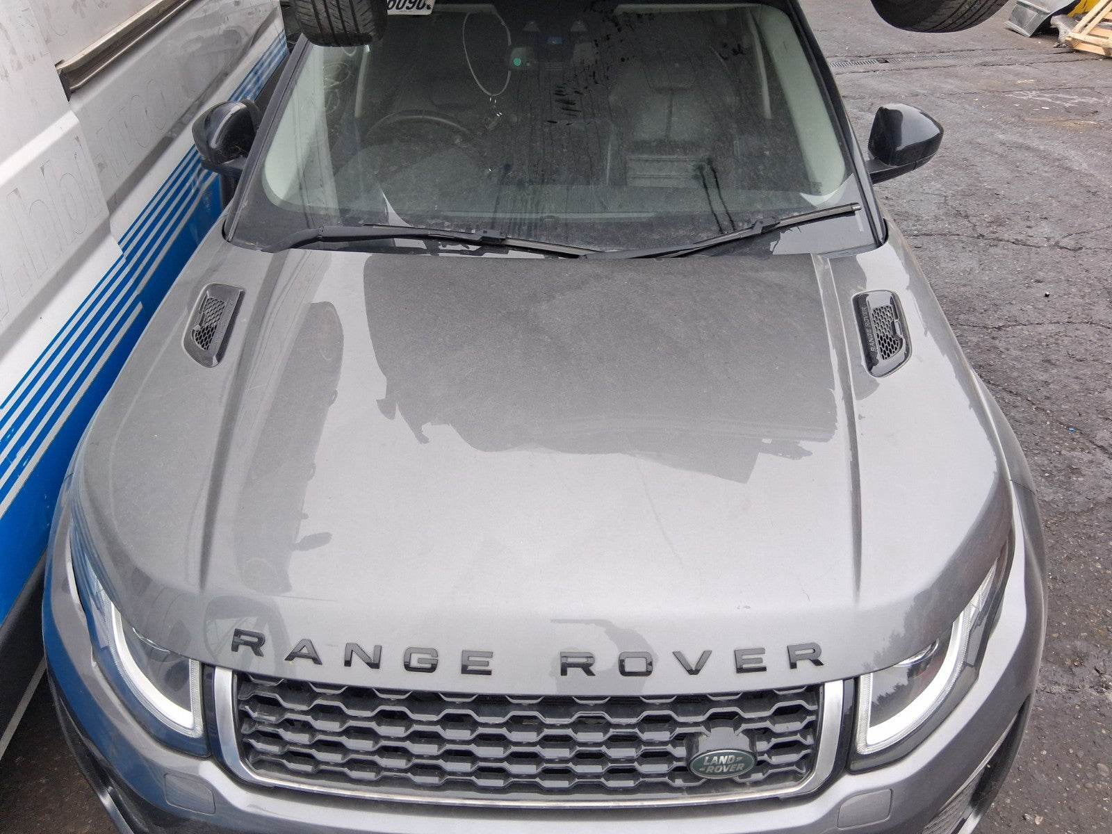 2016 RANGE ROVER EVOQUE L538 FRONT COMPLETE BONNET HOOD CORRIS GREY LRC 873