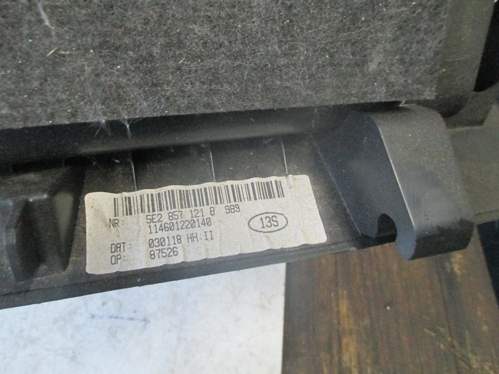 SKODA OCTAVIA MK3 2018 NS PASSENGER SIDE STORAGE COMPARTMENT 5E2857121B