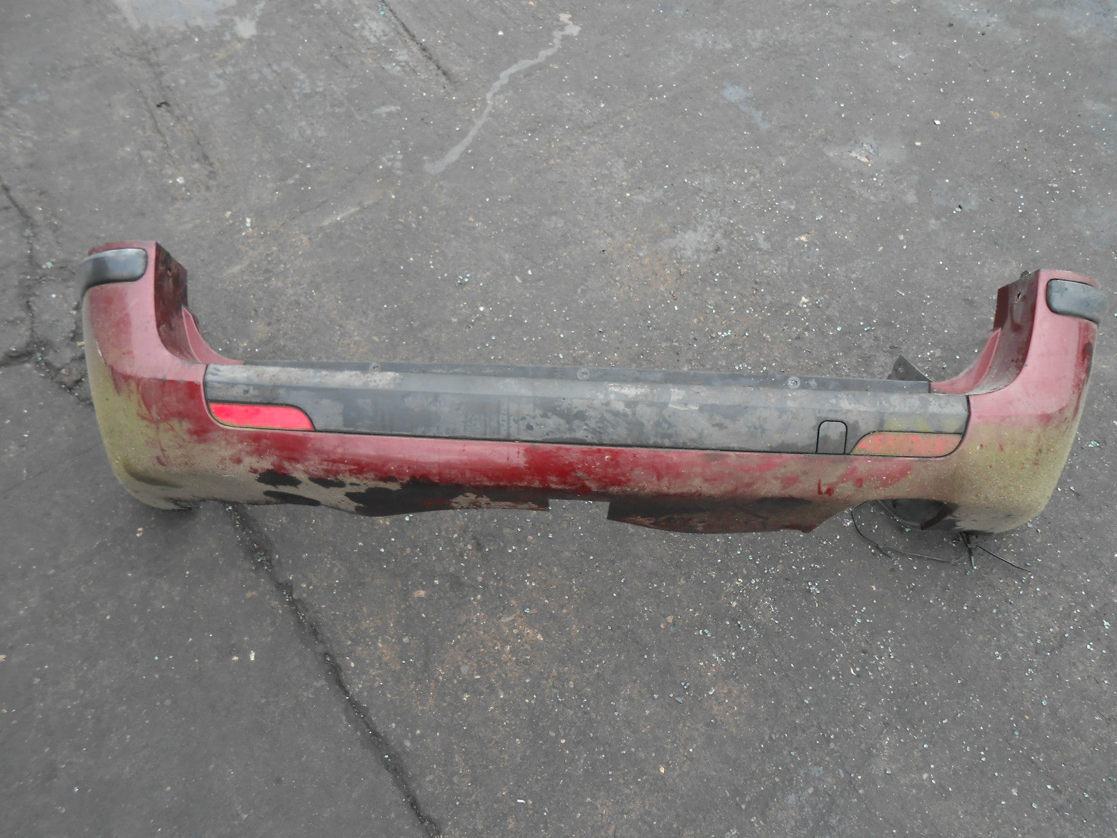 FIAT ULYSSE 2003 MK2 COMPLETE REAR BUMPER BURGUNDY