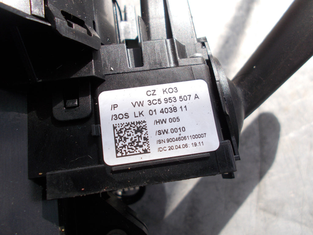 VW VOLKSWAGEN PASSAT B6 2006 HEADLIGHT WIPER STALKS & SLIP RING 3C5953513 A