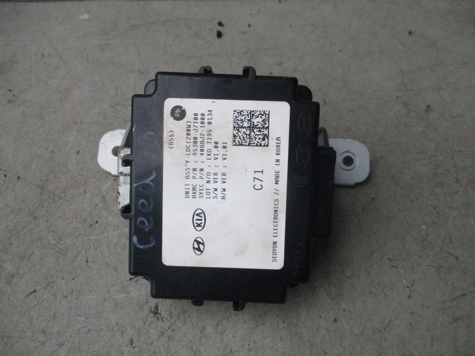 KIA CEED MK3 2019 LDC CONTROL MODULE UNIT 95300J7100