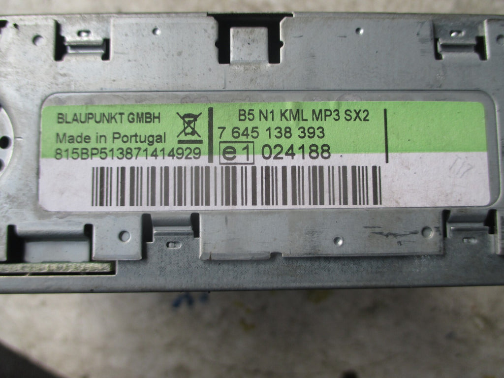 CITROEN C4 2007 RADIO CD MP3 PLAYER HEAD UNIT  9662925877