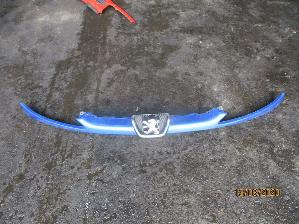 PEUGEOT 206 2003 FRONT GRILL GRILLE BADGE EMBLEM BLUE 9628691277