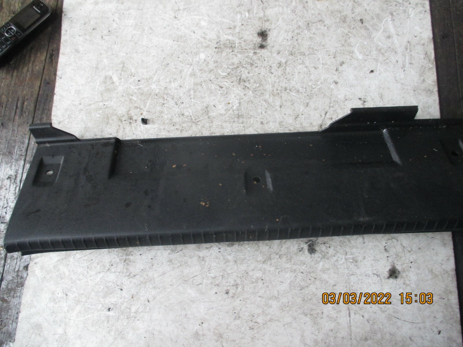 VAUXHALL CORSA F 2019 TAILGATE LOWER INTERIOR TRIM LOCK COVER PANEL DAMAGED
