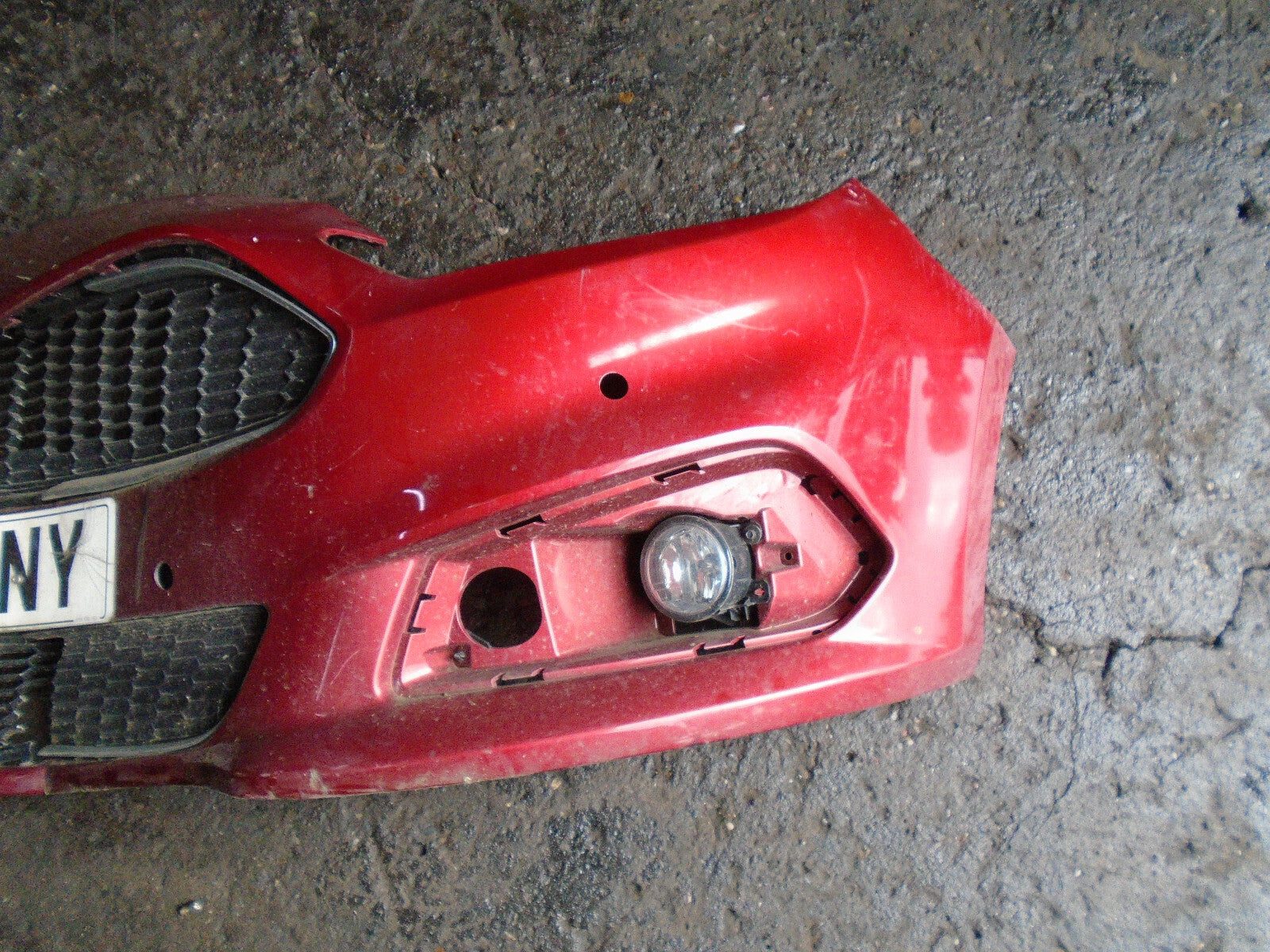 FORD S MAX MK2 2018 FRONT BARE BUMPER DAMAGED RUBY RED