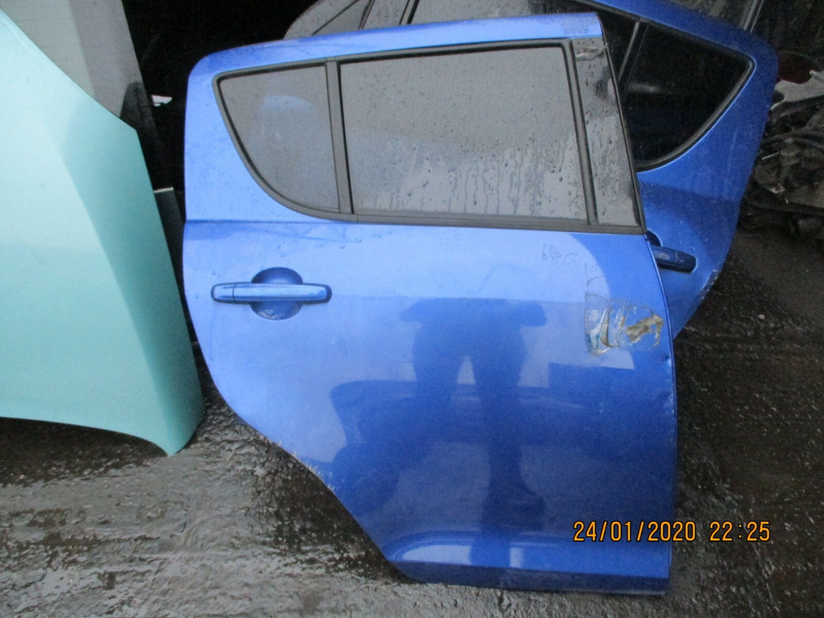 SUZUKI SWIFT AZG MK3 2016 OSR DRIVER SIDE REAR COMPLETE DOOR BLUE