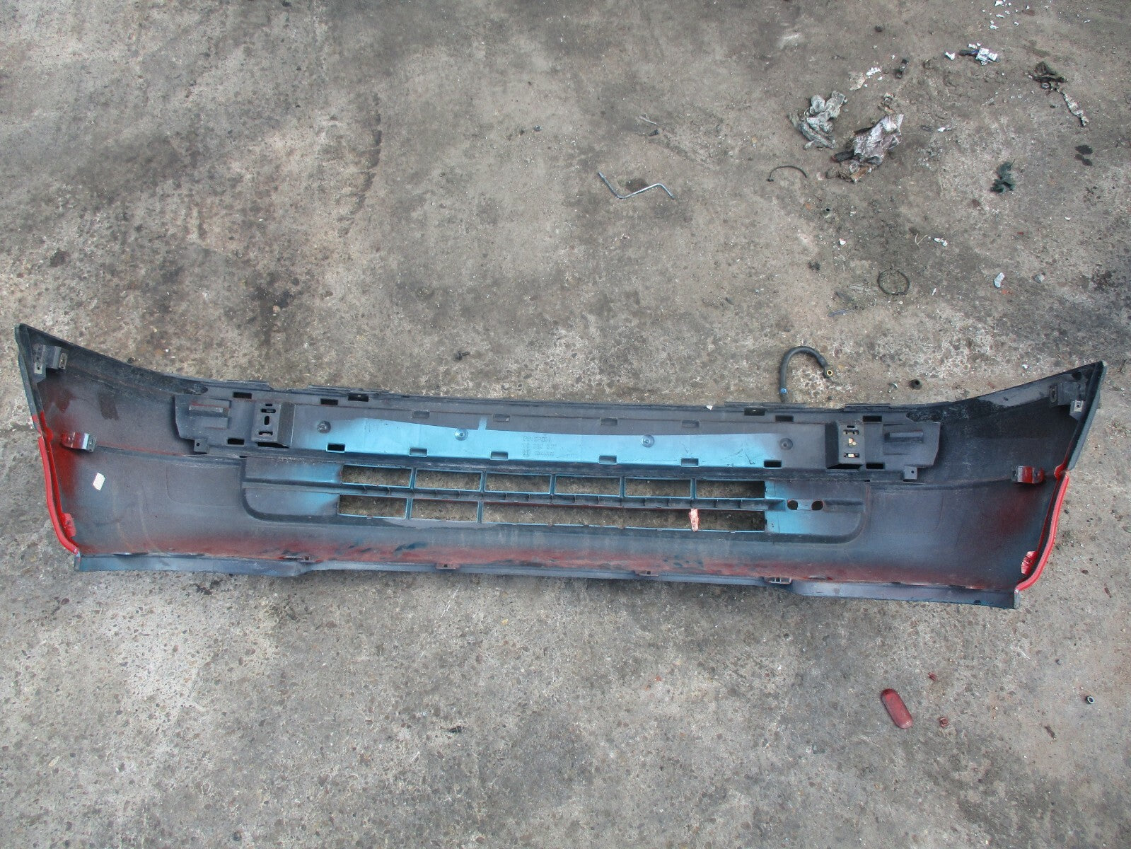 VAUXHALL ASTRA F FRONT COMPLETE BUMPER RED