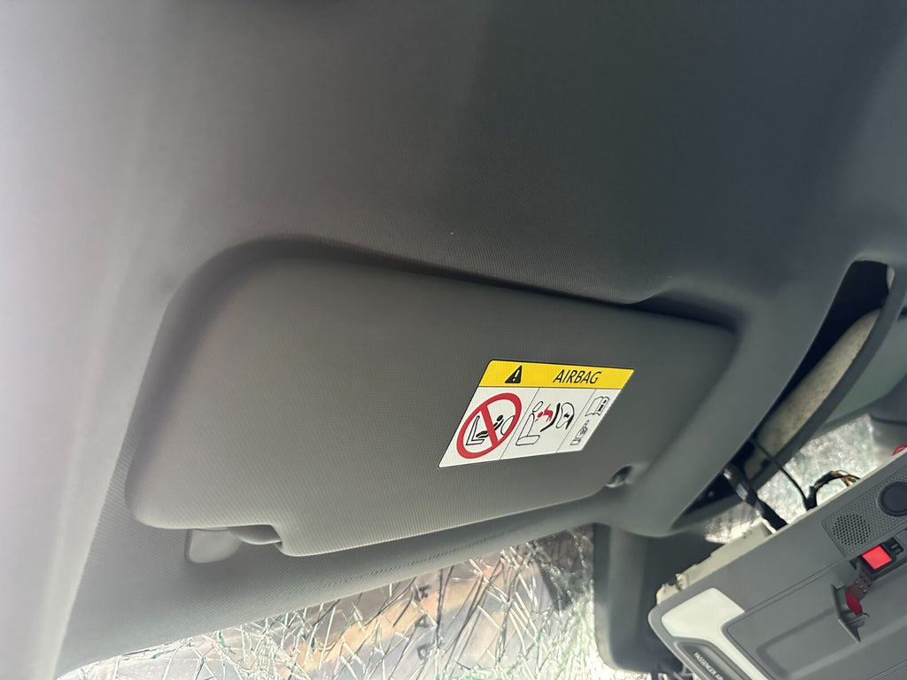 2021 AUDI A3 8Y NSF PASSENGER SIDE FRONT SUN VISOR SUNVISOR BLACK