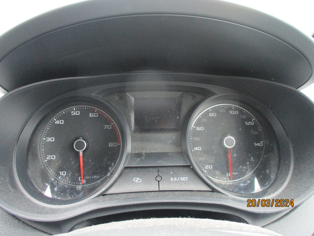 2014 SEAT IBIZA MK4 1.4 PETROL MANUAL SPEEDO SPEEDOMETER INSTRUMENT CLUSTER