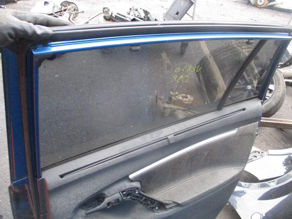 TOYOTA VERSO 2013 OSR DRIVER SIDE REAR COMPLETE DOOR BLUE