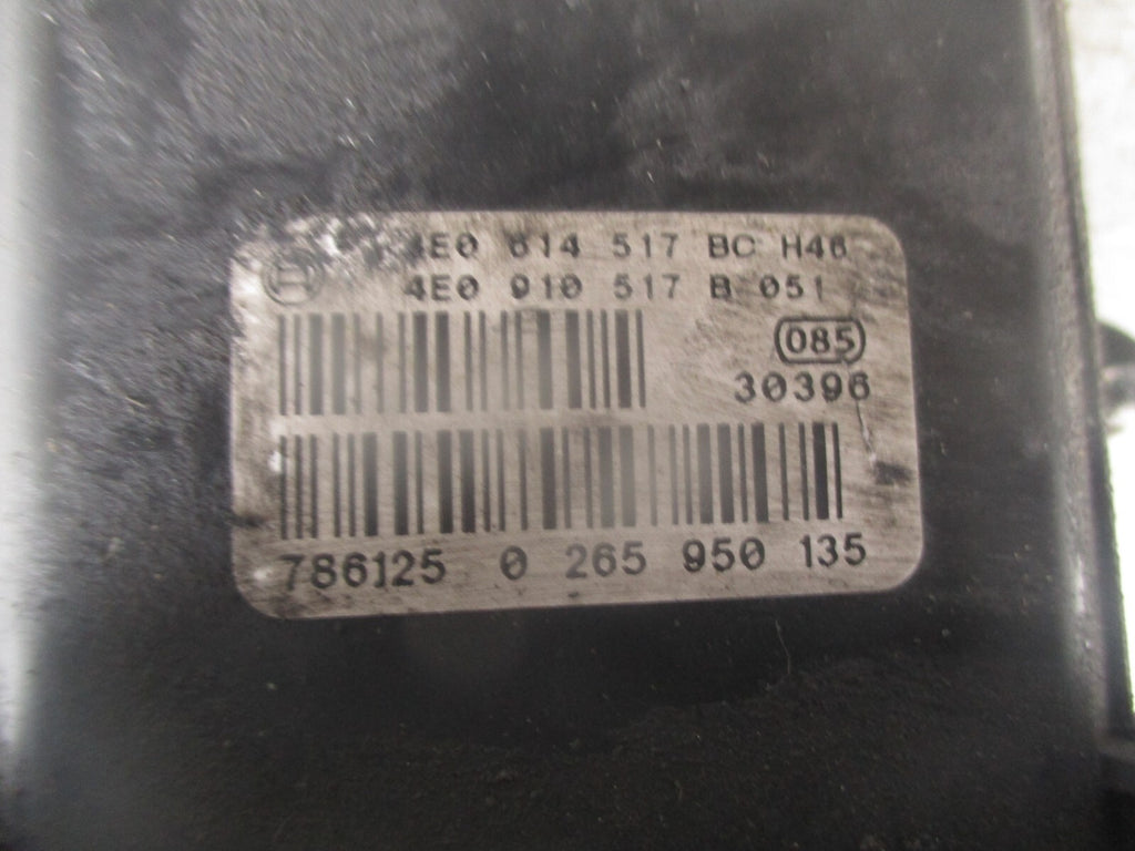 2007 AUDI A8 D3 ABS PUMP CONTROL MODULE 4E0614517