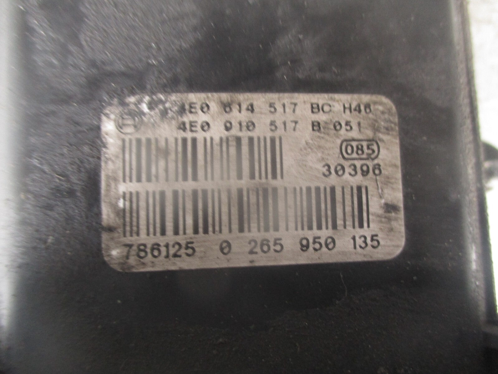 2007 AUDI A8 D3 ABS PUMP CONTROL MODULE 4E0614517