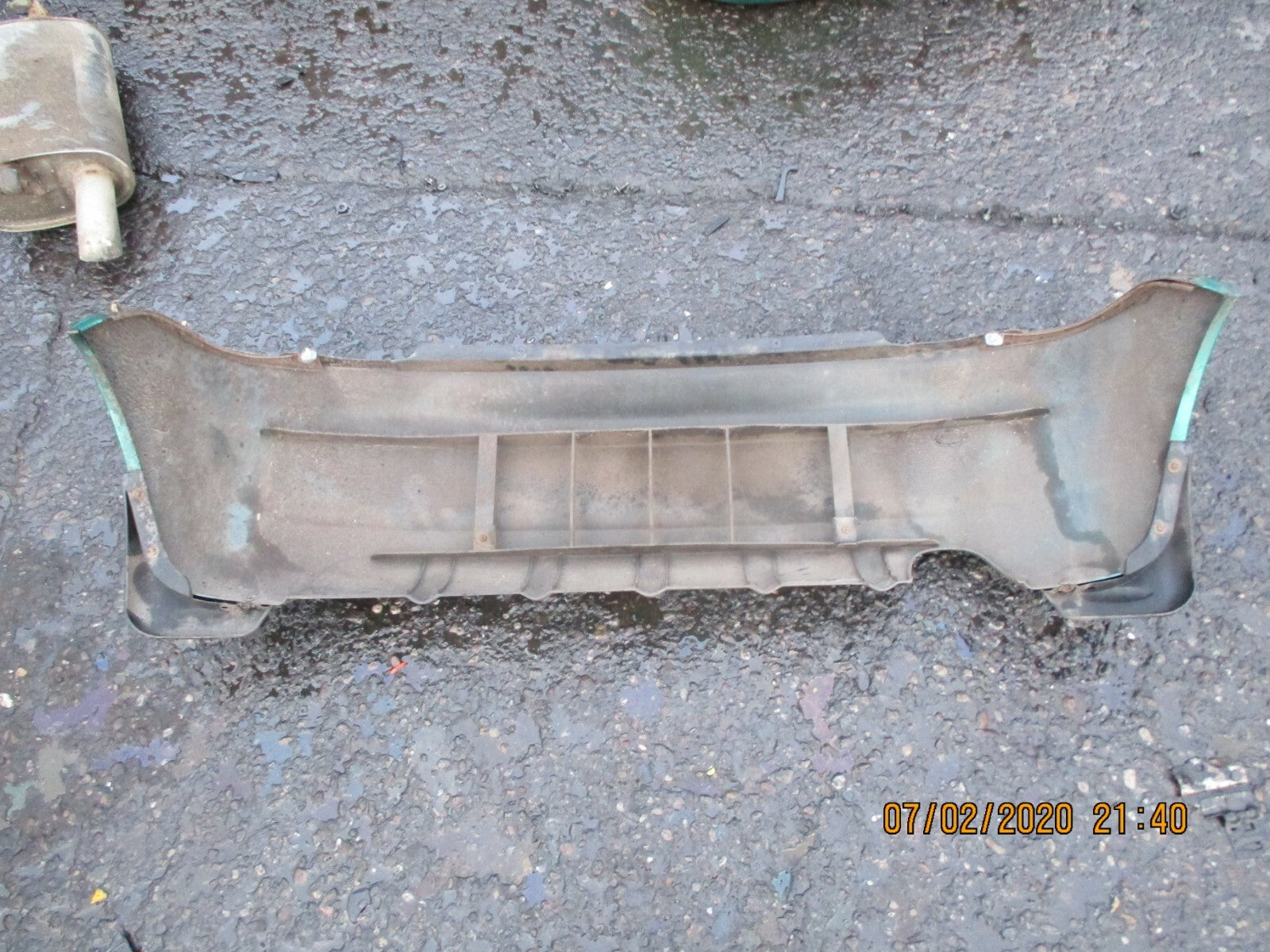 DAEWOO MATIZ 2004 COMPLETE REAR BUMPER GREEN