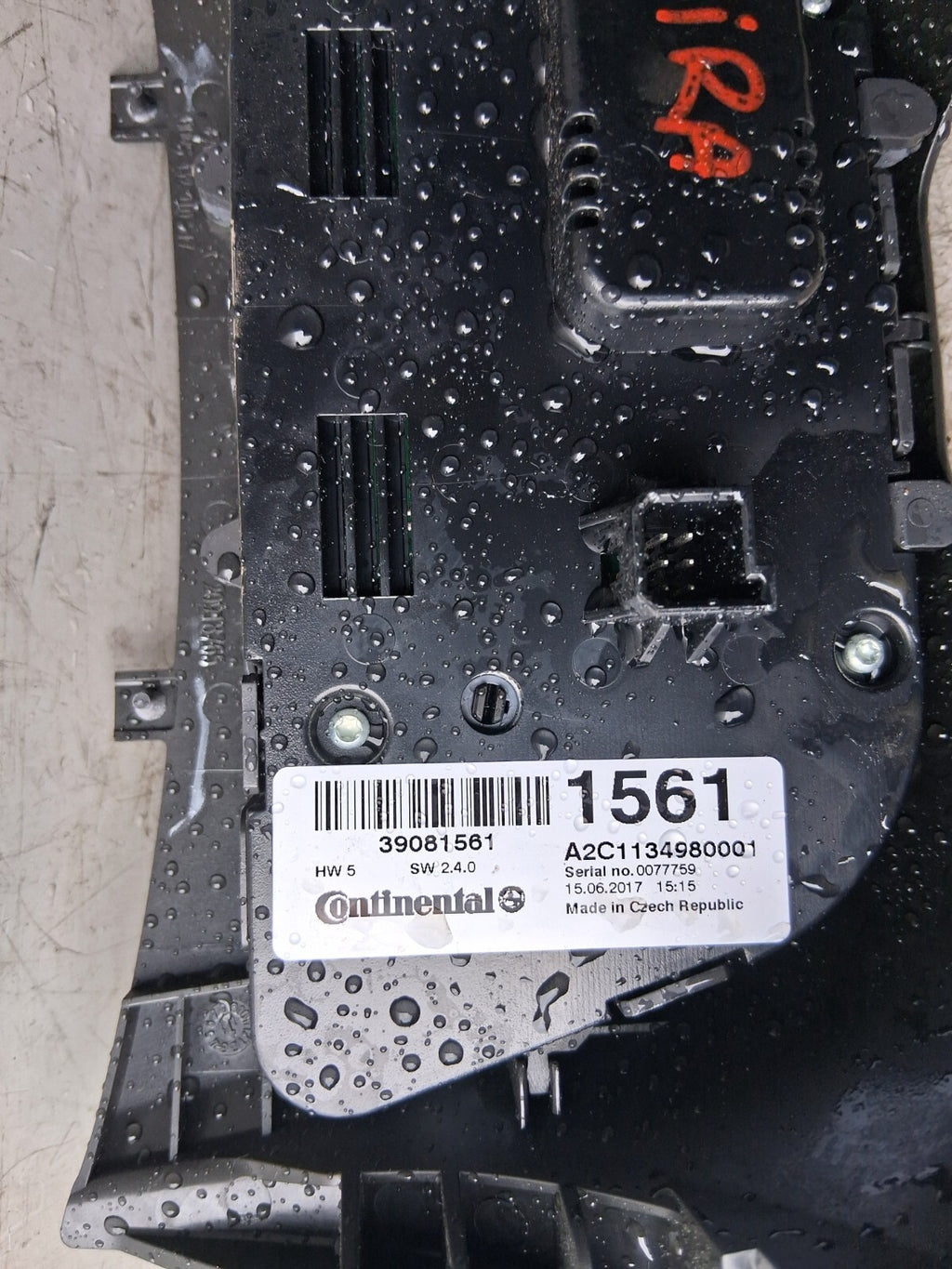 2017 VAUXHALL ZAFIRA C TOURER AC HEATER CLIMATE CONTROL SWITCH PANEL 39081561