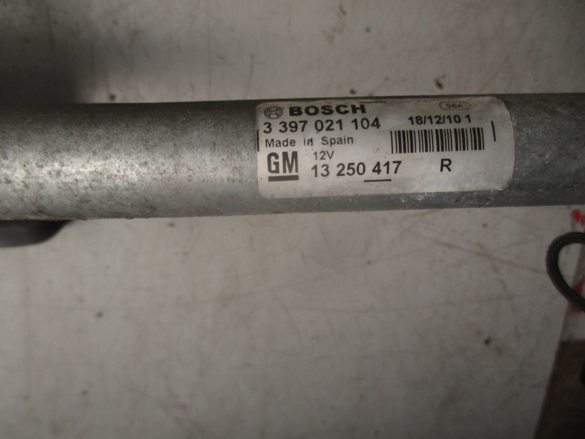 2013 VAUXHALL MERIVA B FRONT WIPER MOTOR & LINKAGE 3397021104