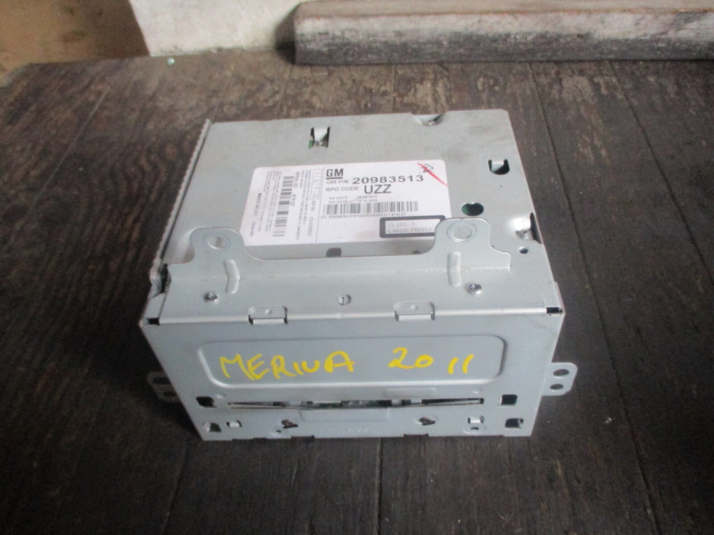 VAUXHALL MERIVA B 2011 RADIO CD PLAYER STEREO HEAD UNIT 20983513