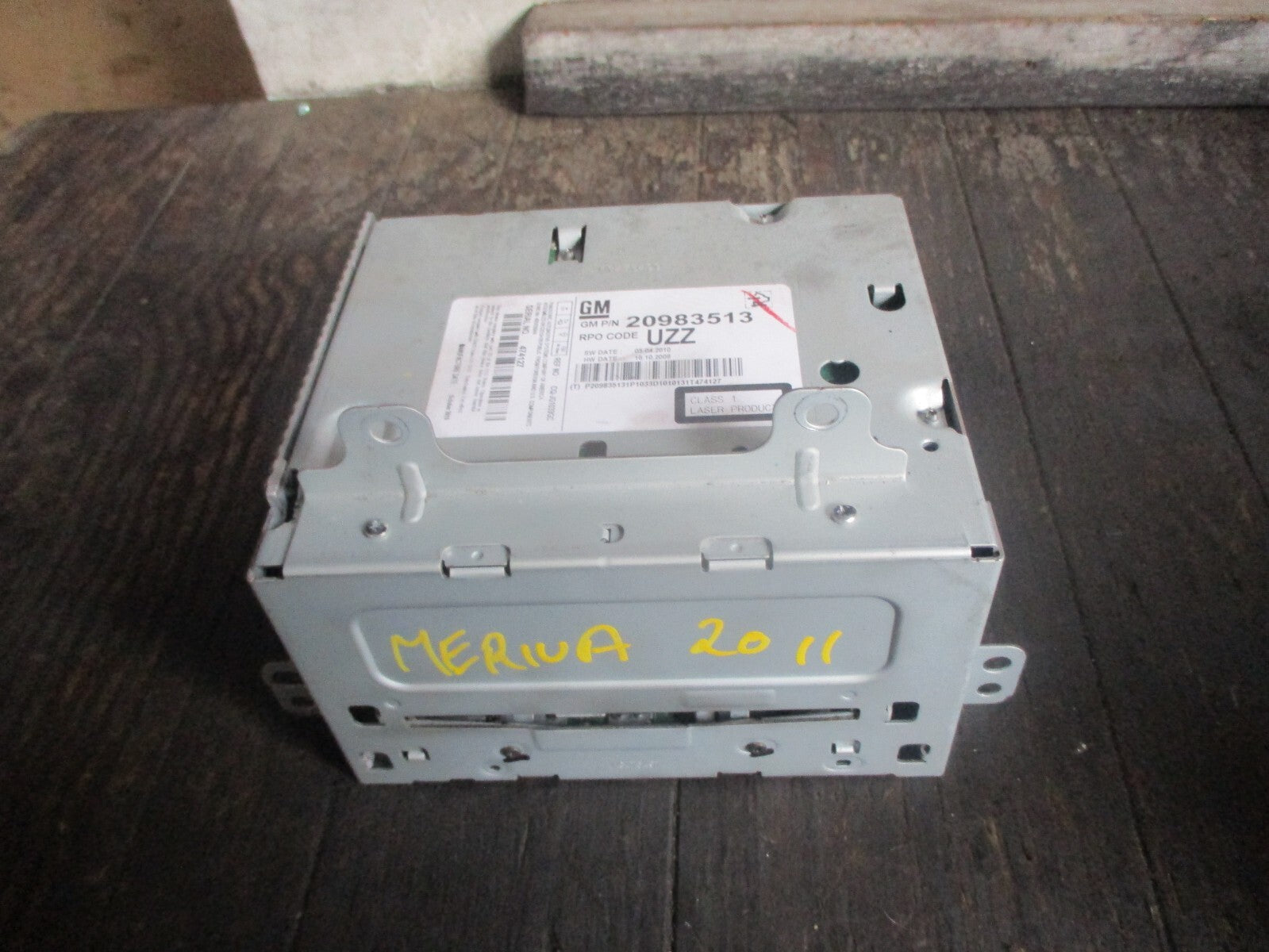 VAUXHALL MERIVA B 2011 RADIO CD PLAYER STEREO HEAD UNIT 20983513