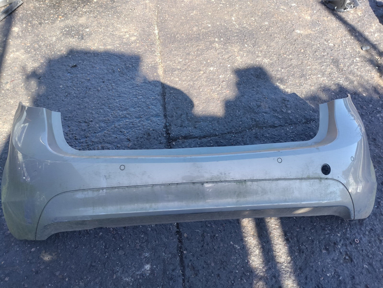 2014 VAUXHALL MERIVA B REAR BUMPER WITH PDC SENSOR BROWN
