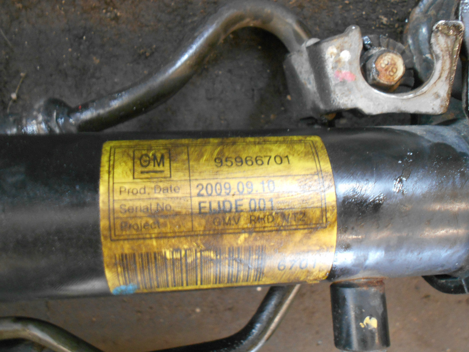 CHEVROLET CHEVY SPARK M300 1.0L POWER STEERING RACK 99566701