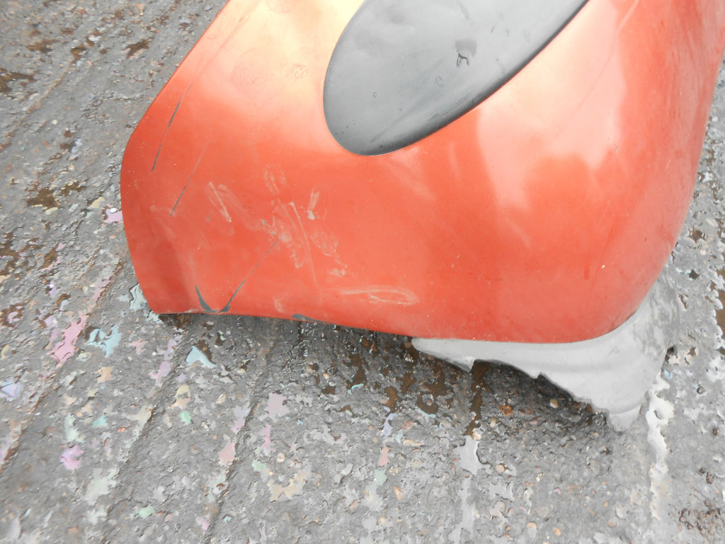 DAWOO MATIZ 1999 COMPLETE REAR BUMPER ORANGE