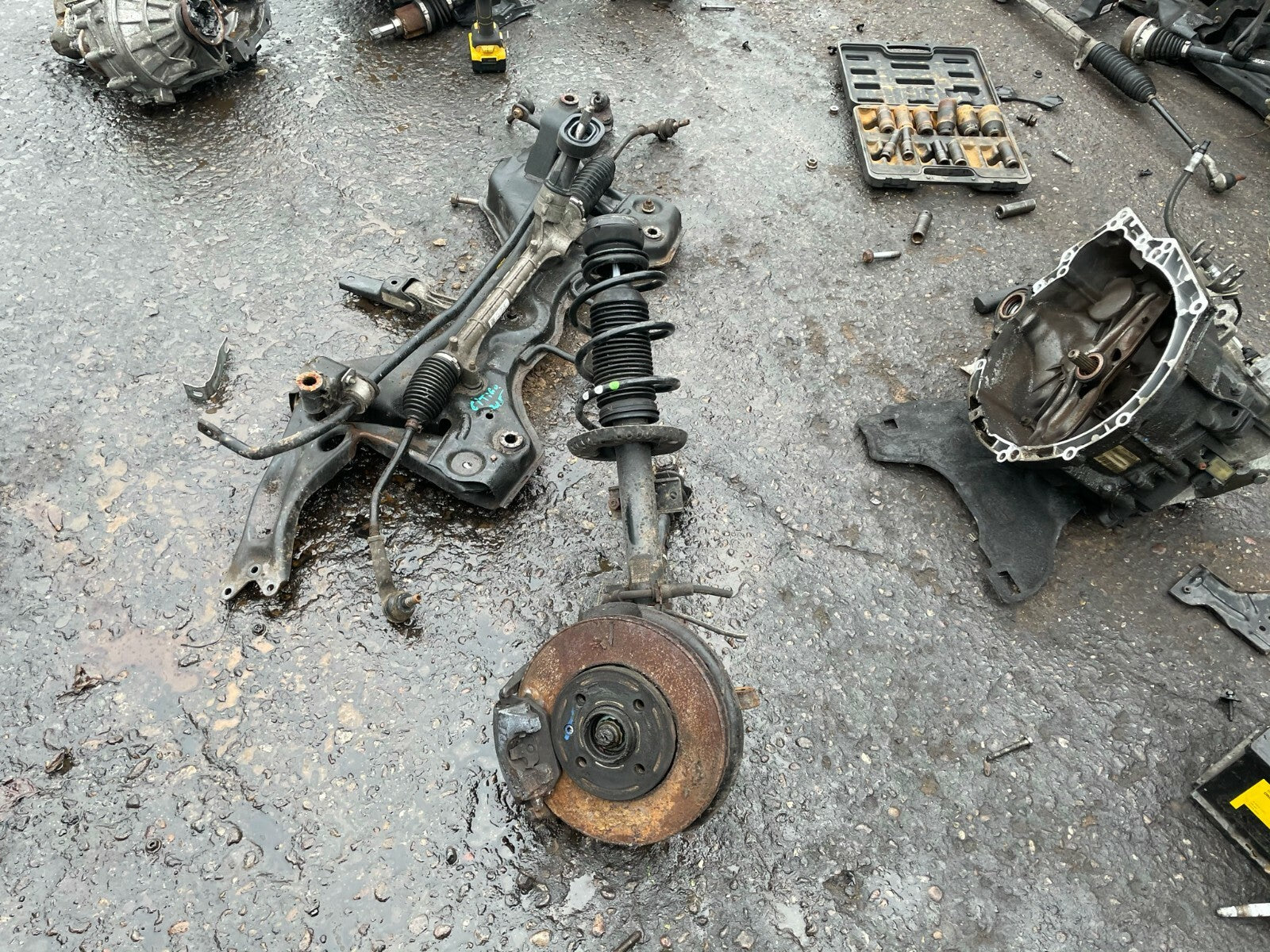 SKODA CITIGO 2016 1.0 PETROL NS PASSENGER SIDE COMPLETE LEG SHOCK SPRING HUB