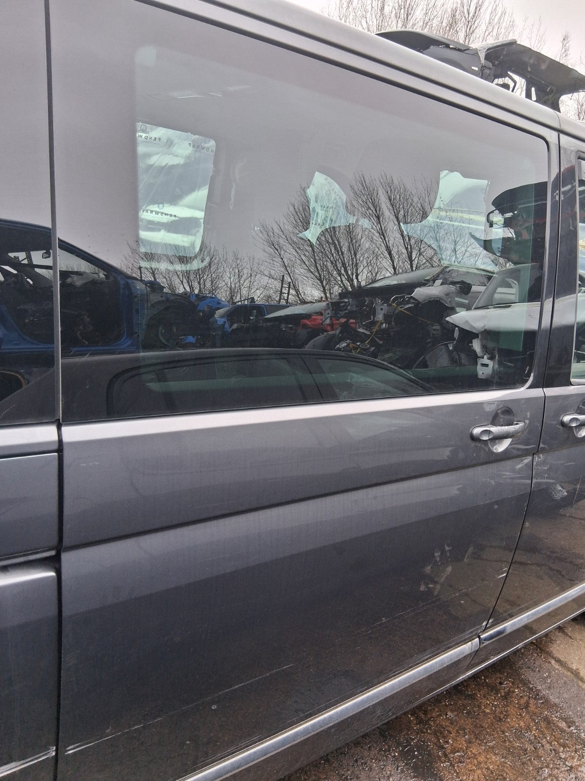 2023 VOLKSWAGEN CARAVELLE T6.1 COMPLETE DRIVER SIDE RIGHT SLIDING DOOR GREY