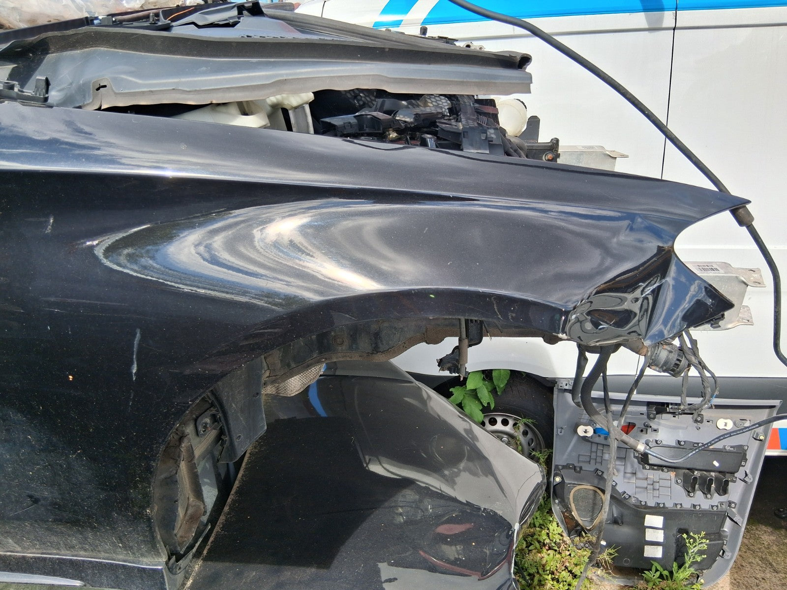 2016 MERCEDES C CLASS W205 OSF DRIVER SIDE FRONT RIGHT WING PANEL BLACK 197