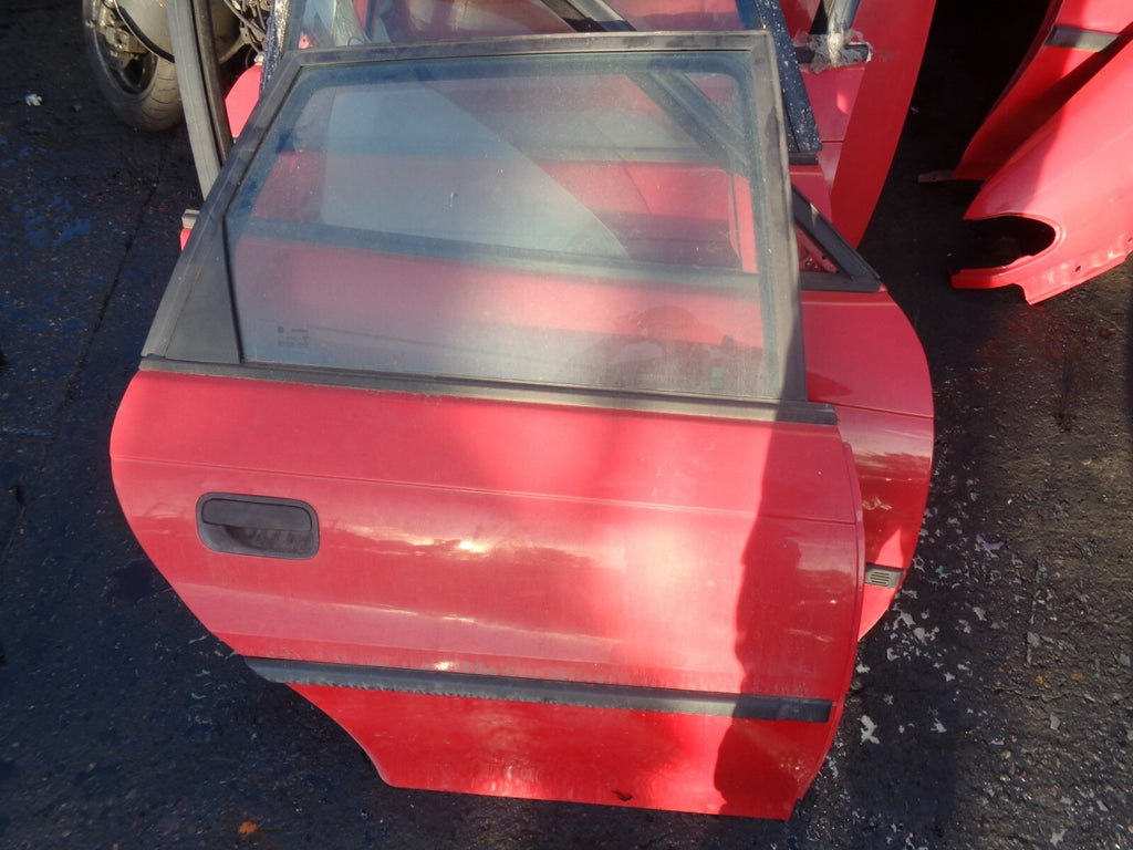 VAUXHALL ASTRA F MK3 5 DOOR OSR DRIVER SIDE REAR COMPLETE DOOR RED