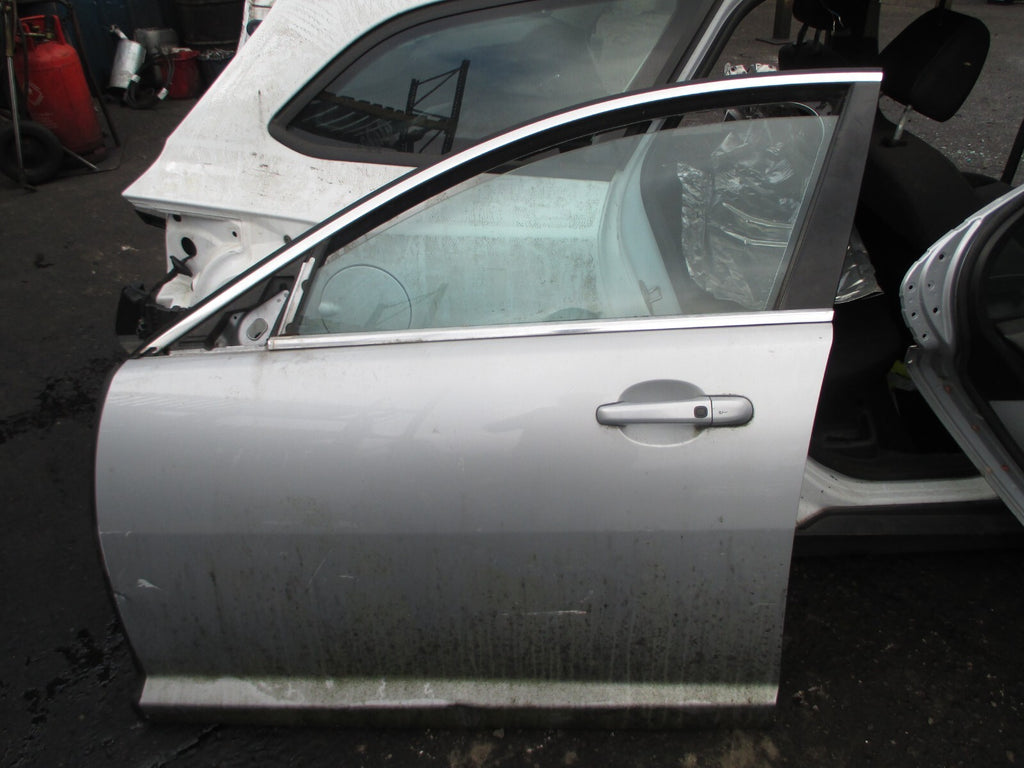 JAGUAR XF X250 2008 NSF PASENGER SIDE FRONT COMPLETE DOOR SILVER