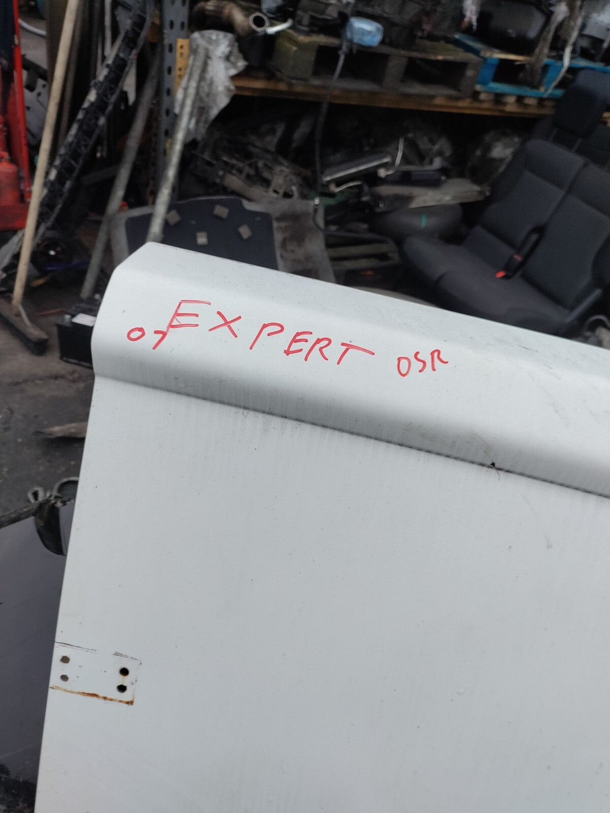 2007 PEUGEOT EXPERT MK2 OSR DRIVER SIDE REAR COMPLETE DOOR WHITE