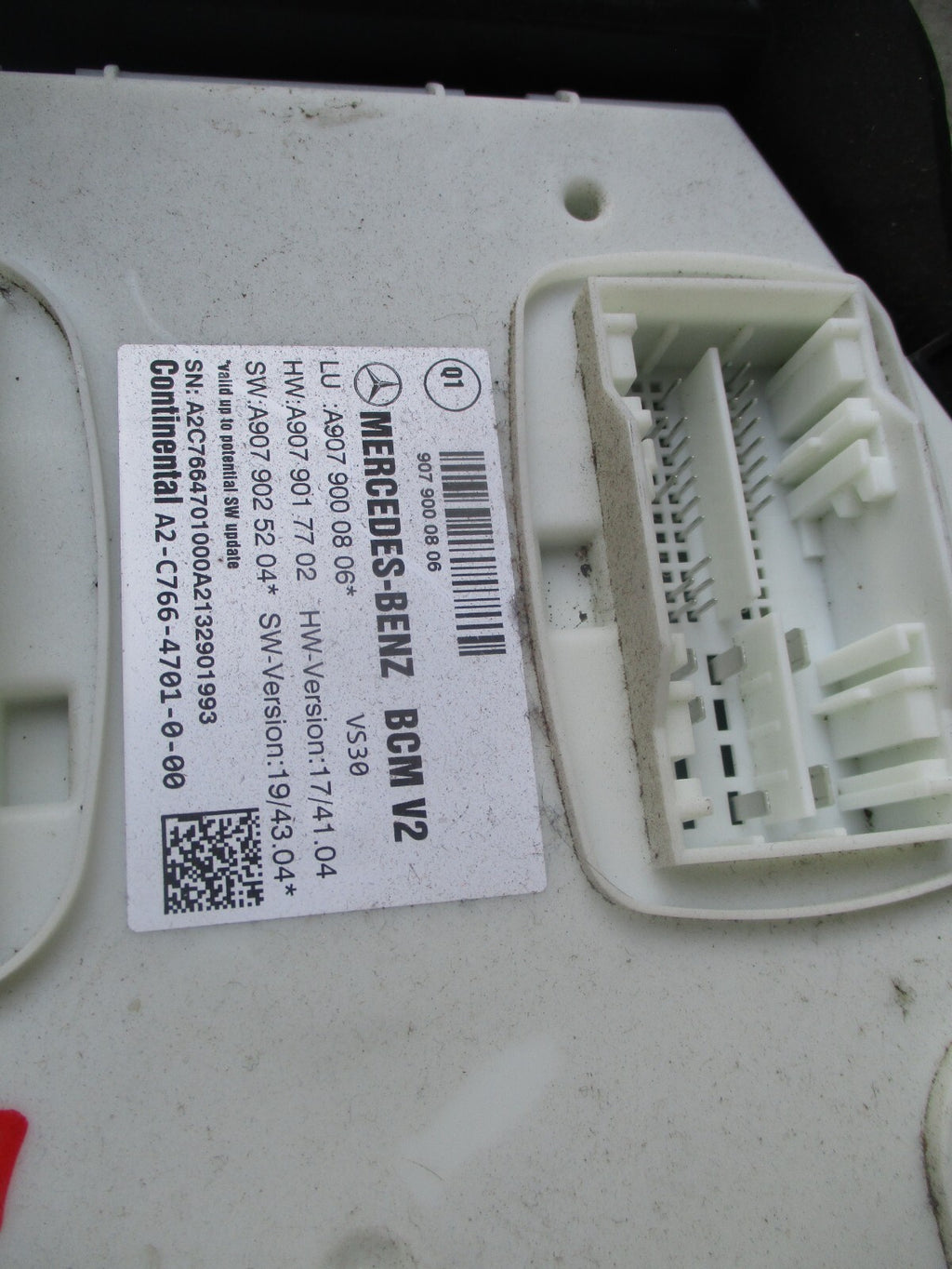 2021 MERCEDES SPRINTER W907 ECU CONTROL MODULE UNIT A9079000806