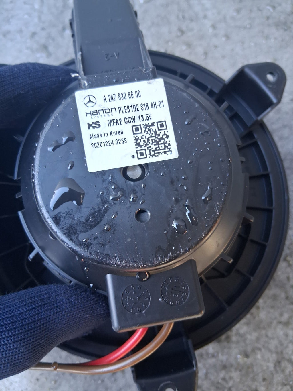 MERCEDES BENZ A CLASS W177 HEATER, BLOWER MOATER  FAN A2478308600