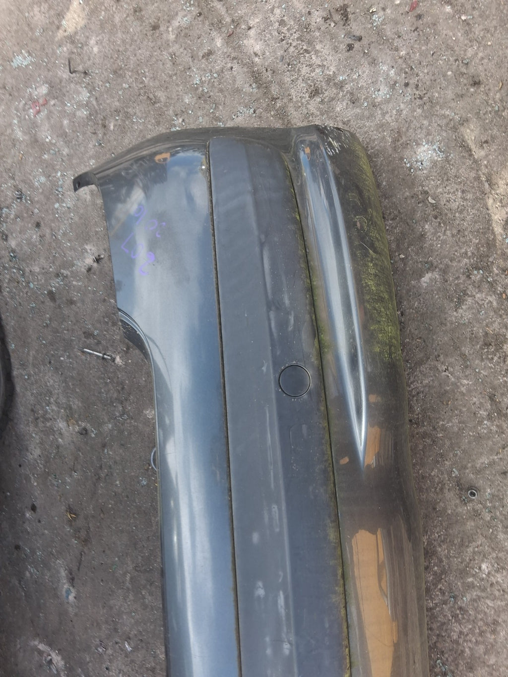2010 PEUGEOT 207 PRE FACELIFT REAR COMPLETE BUMPER GREY