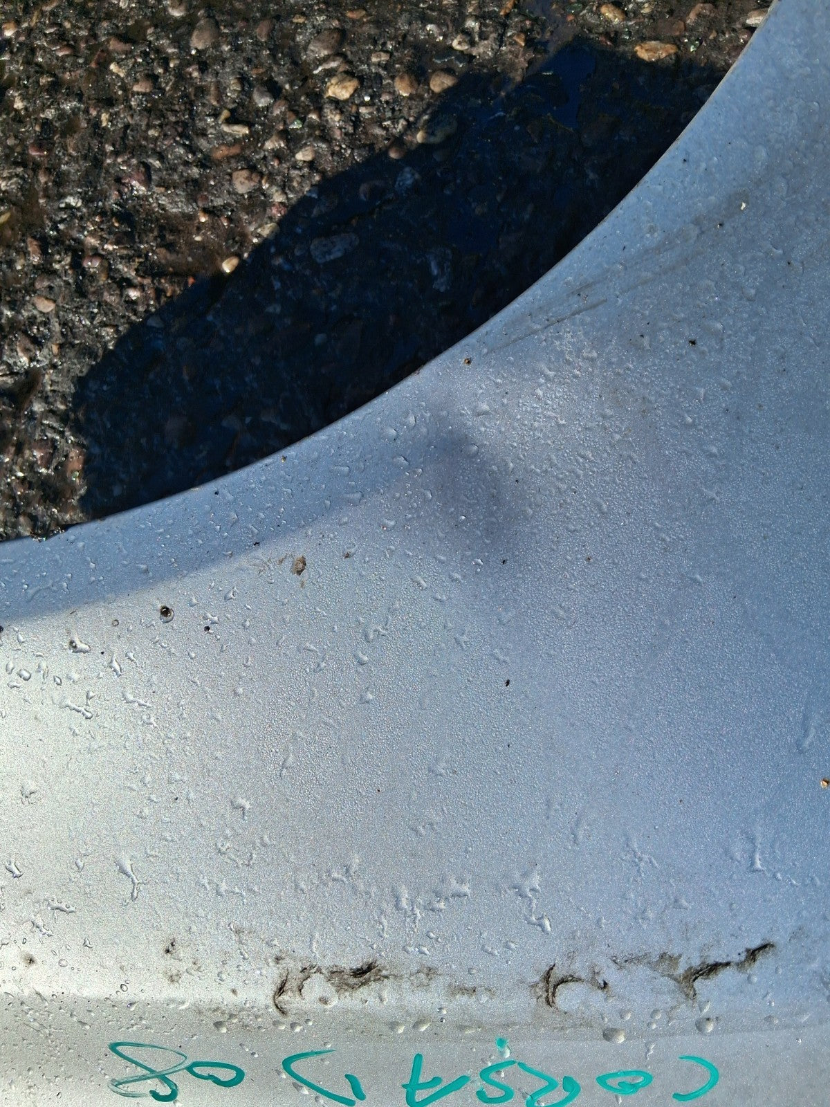 VAUXHALL CORSA D 2008 OSF DRIVER SIDE FRONT RIGHT WING PANEL SILVER