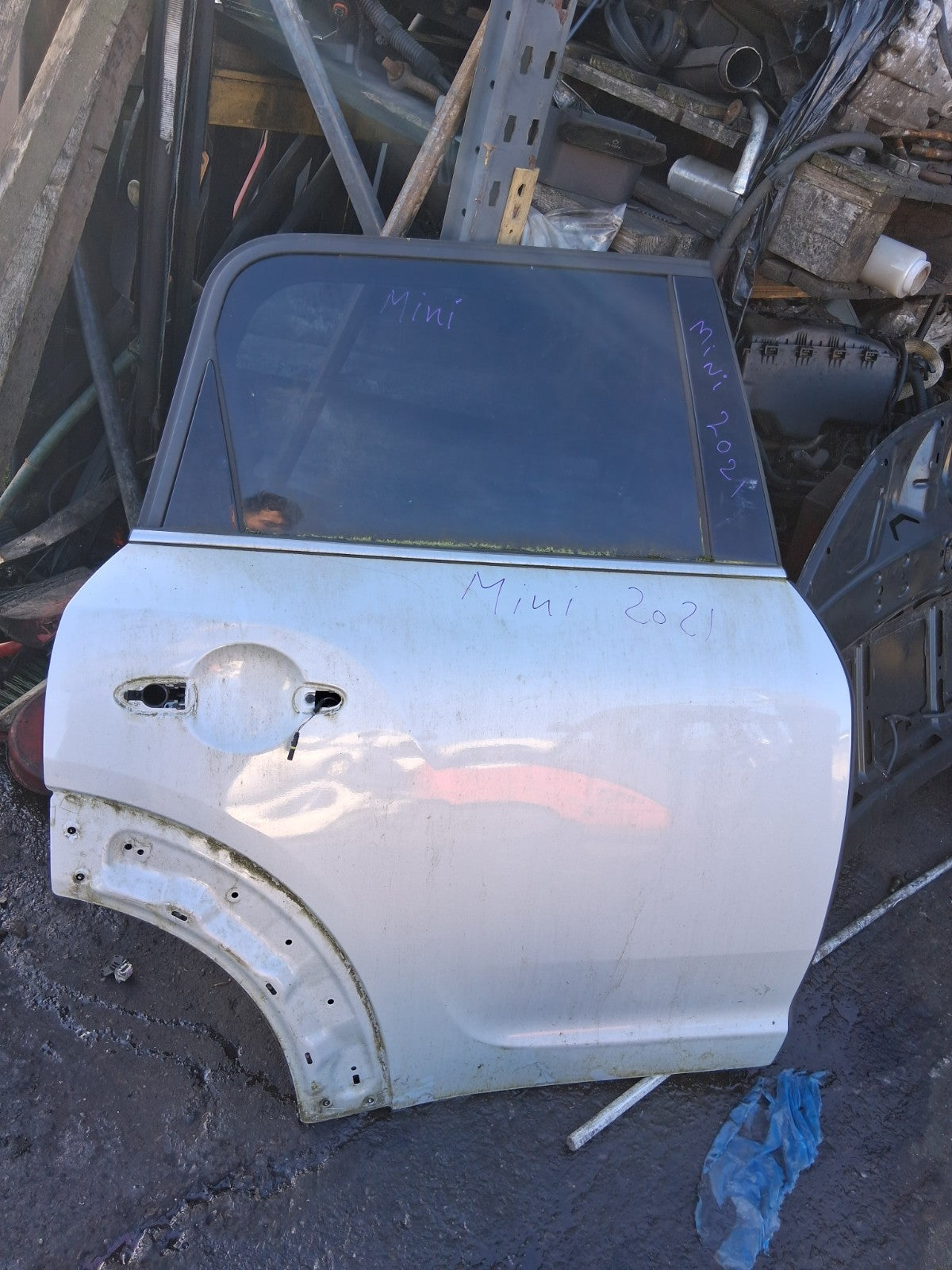2021 BMW MINI COUNTRYMAN F60 OSR DRIVER SIDE REAR RIGHT BARE DOOR