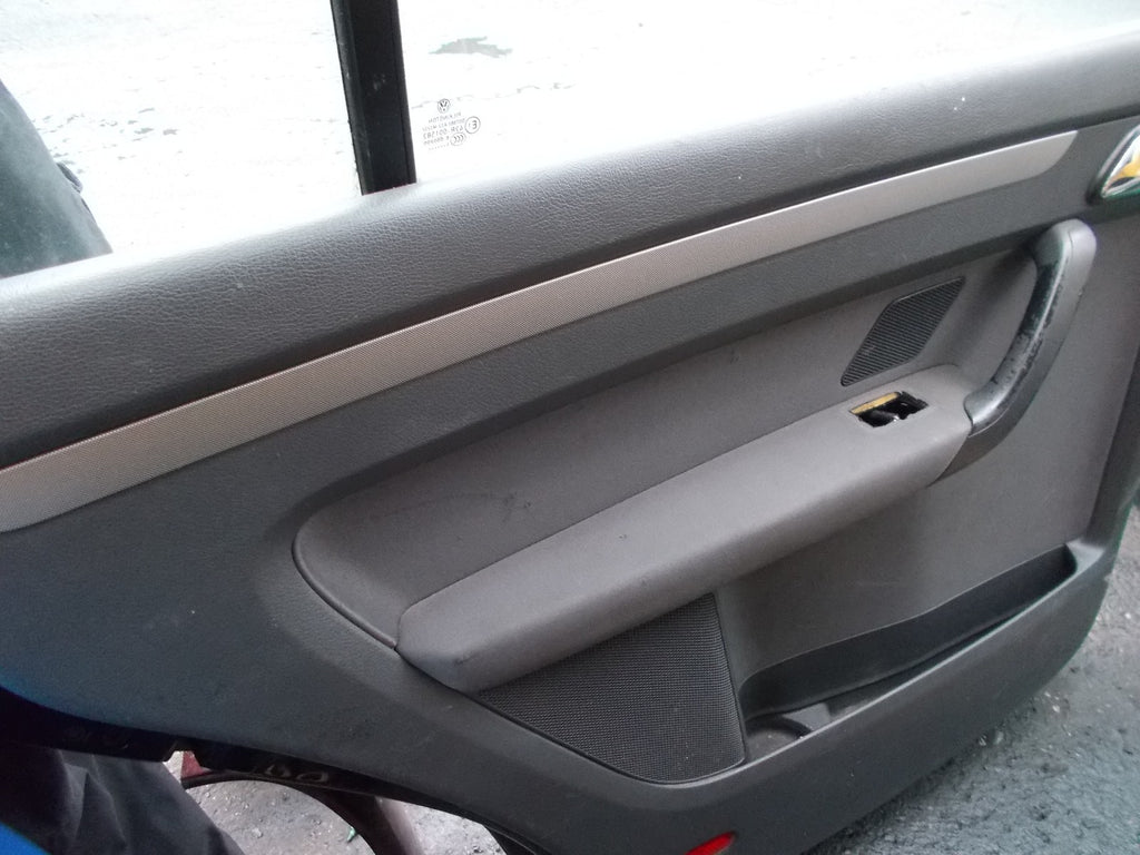 VOLKSWAGEN TOURAN 2004 NSR PASSENGER SIDE REAR DOOR BLACK LC9Z