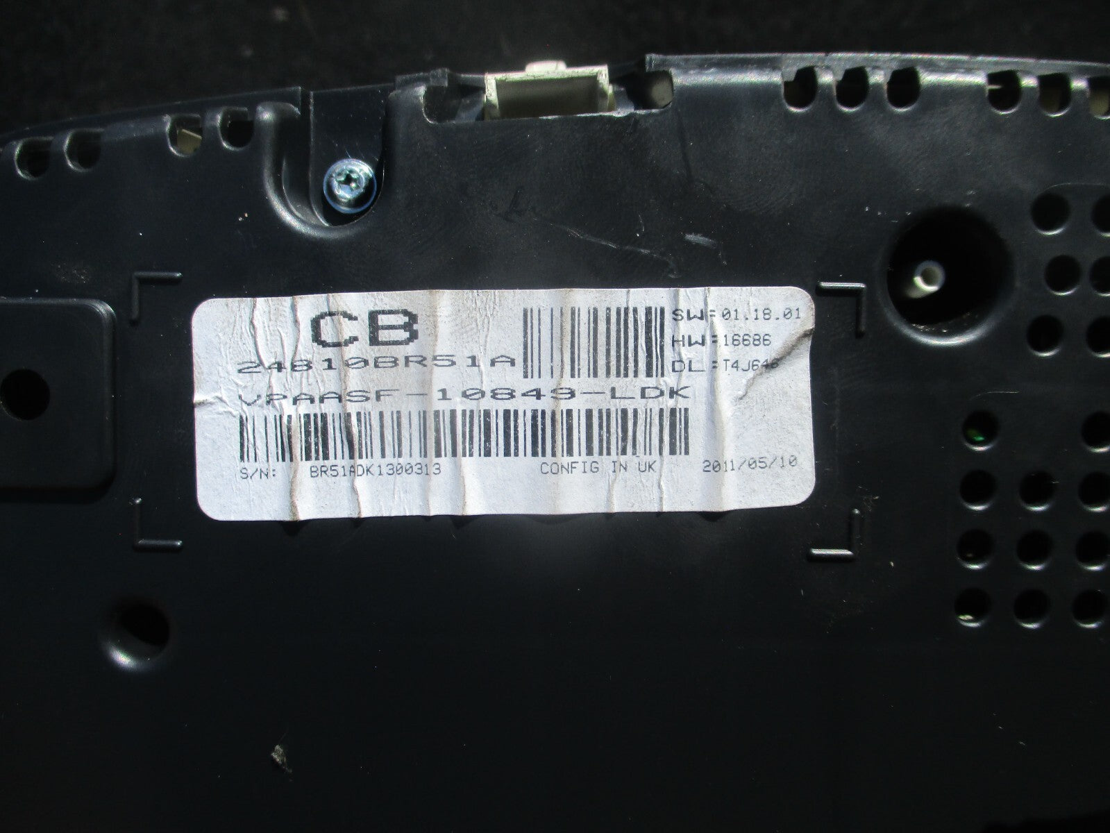 2012 NISSAN QASHQAI J10 INSTRUMENT CLUSTER SPEEDO METER 24810BR51A