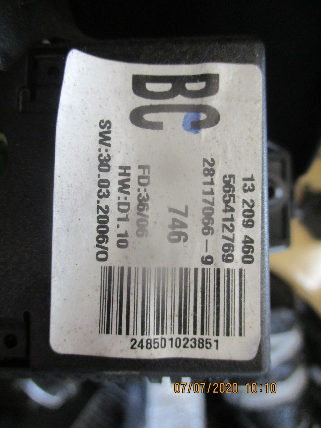 OPEL VAUXHALL CORSA D 2006 DASHBOARD CLOCK DISPLAY SURROUND TRIM COVERGM13205164