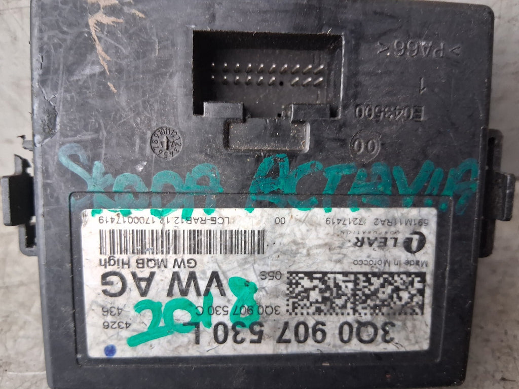 2018 SKODA OCTAVIA MK3 1.0 TFSI PETROL GATEWAY CONTROL MODULE UNIT 3Q0907530L