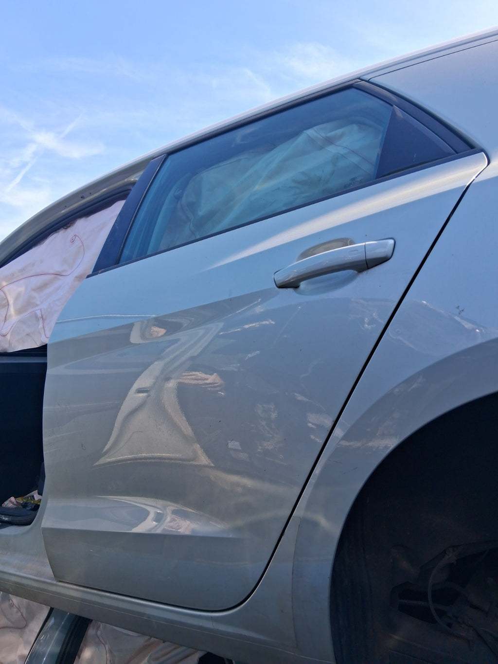 2023 AUDI A1 GB MK2 HATCH NSR PASSENGER SIDE REAR BARE DOOR DEW SILVER MET LX7E