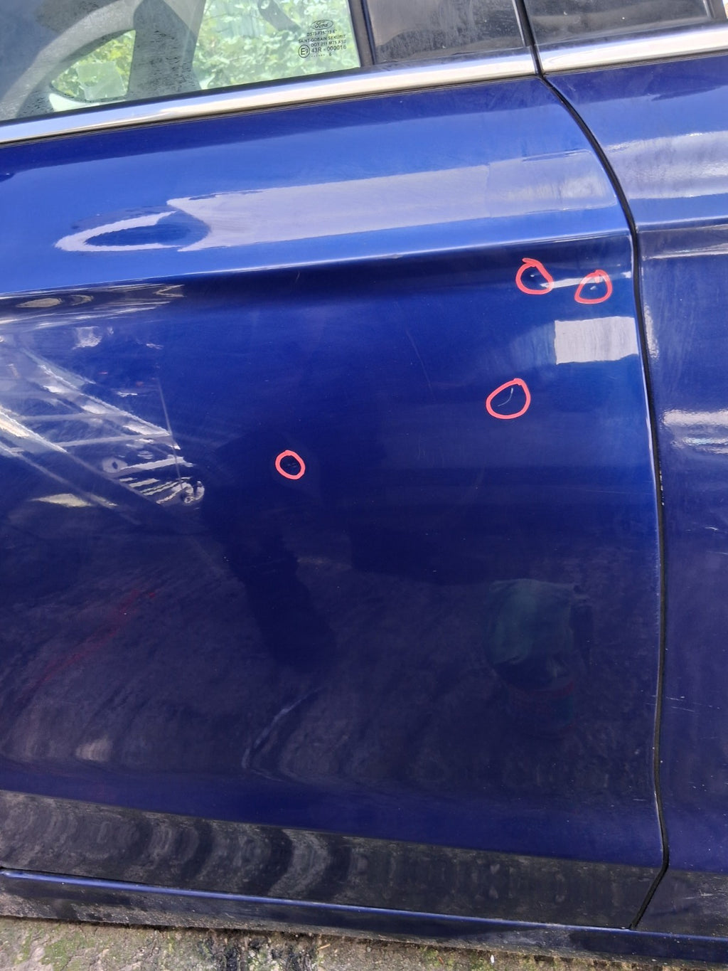 2016 FORD MONDEO MK5 HATCHBACK OSR DRIVER SIDE REAR BARE DOOR WEDGEWOOD BLUE LD