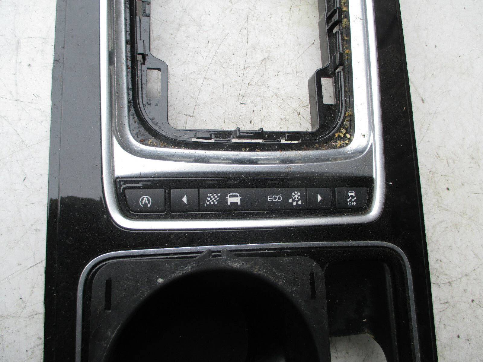 JAGUAR XE 2016 CENTRE CONSOLE TRIM CUP HOLDER HANDBRAKE ECO BUTTON GX73-044E04-D