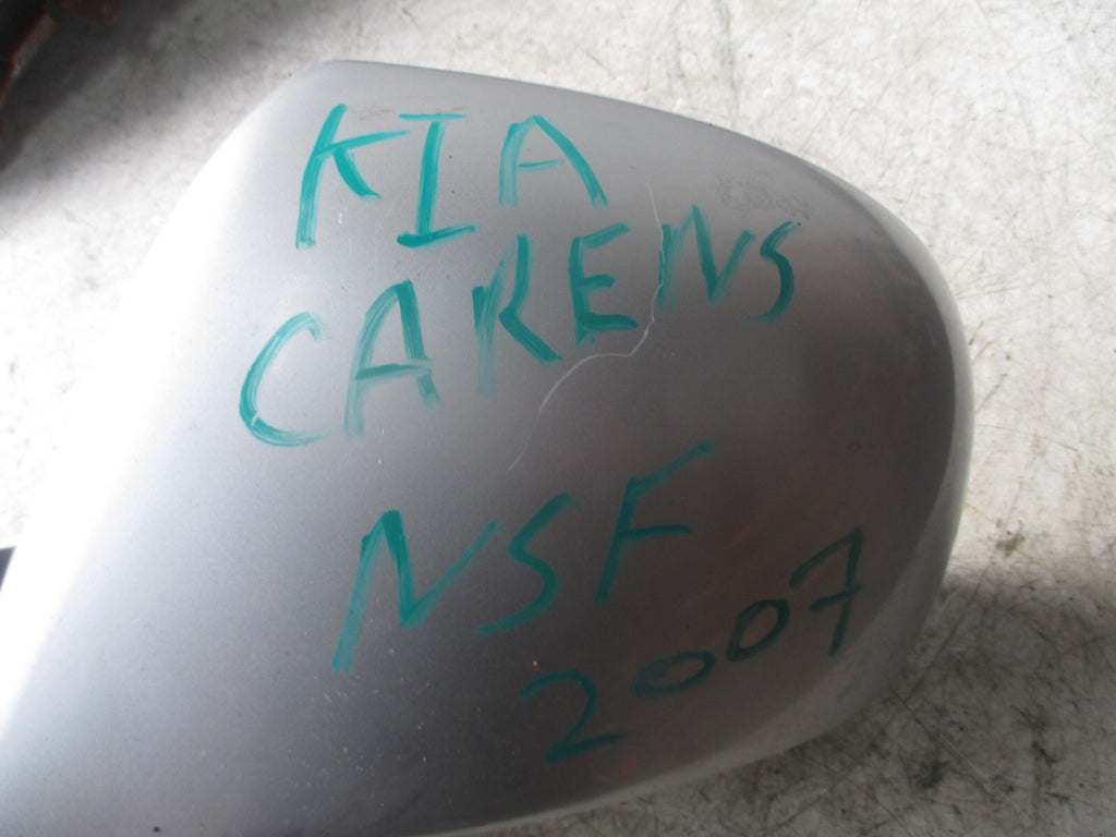 KIA CARENS 2007 NSF PASSENGER SIDE FRONT WING MIRROR  SILVER