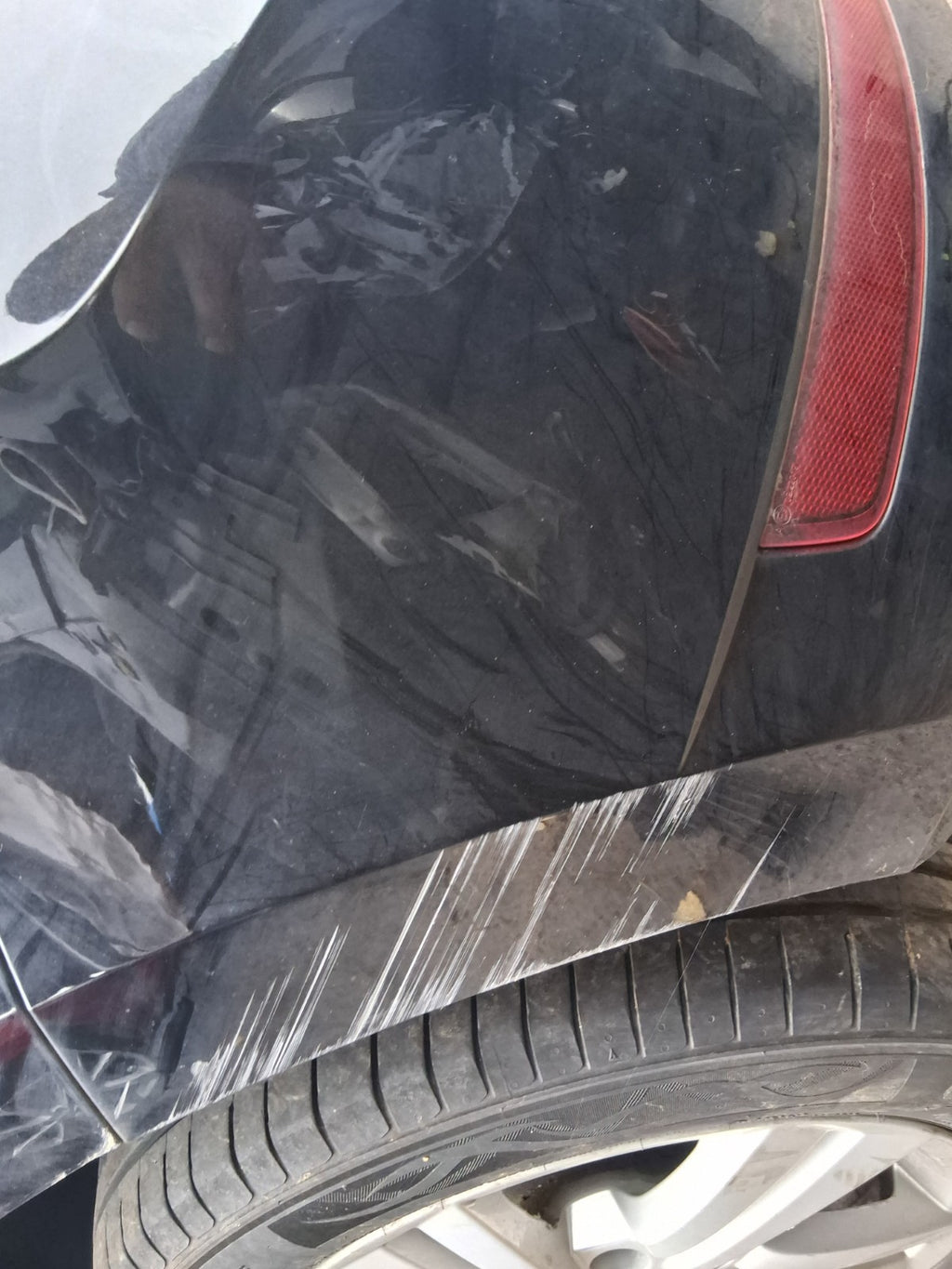 2020 SKODA FABIA MK3 NJ HATCHBACK COMPLETE REAR BUMPER WITH PDC SENSOR BLACK