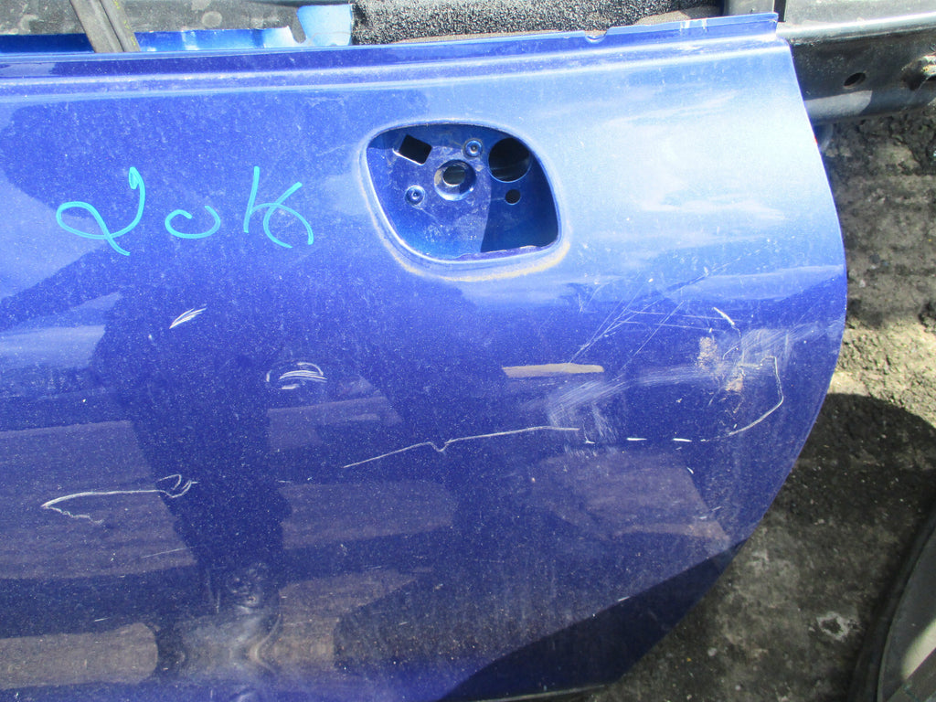 RENAULT CLIO MK4 2018 OSF DRIVER SIDE FRONT BARE DOOR BLUE TERQH
