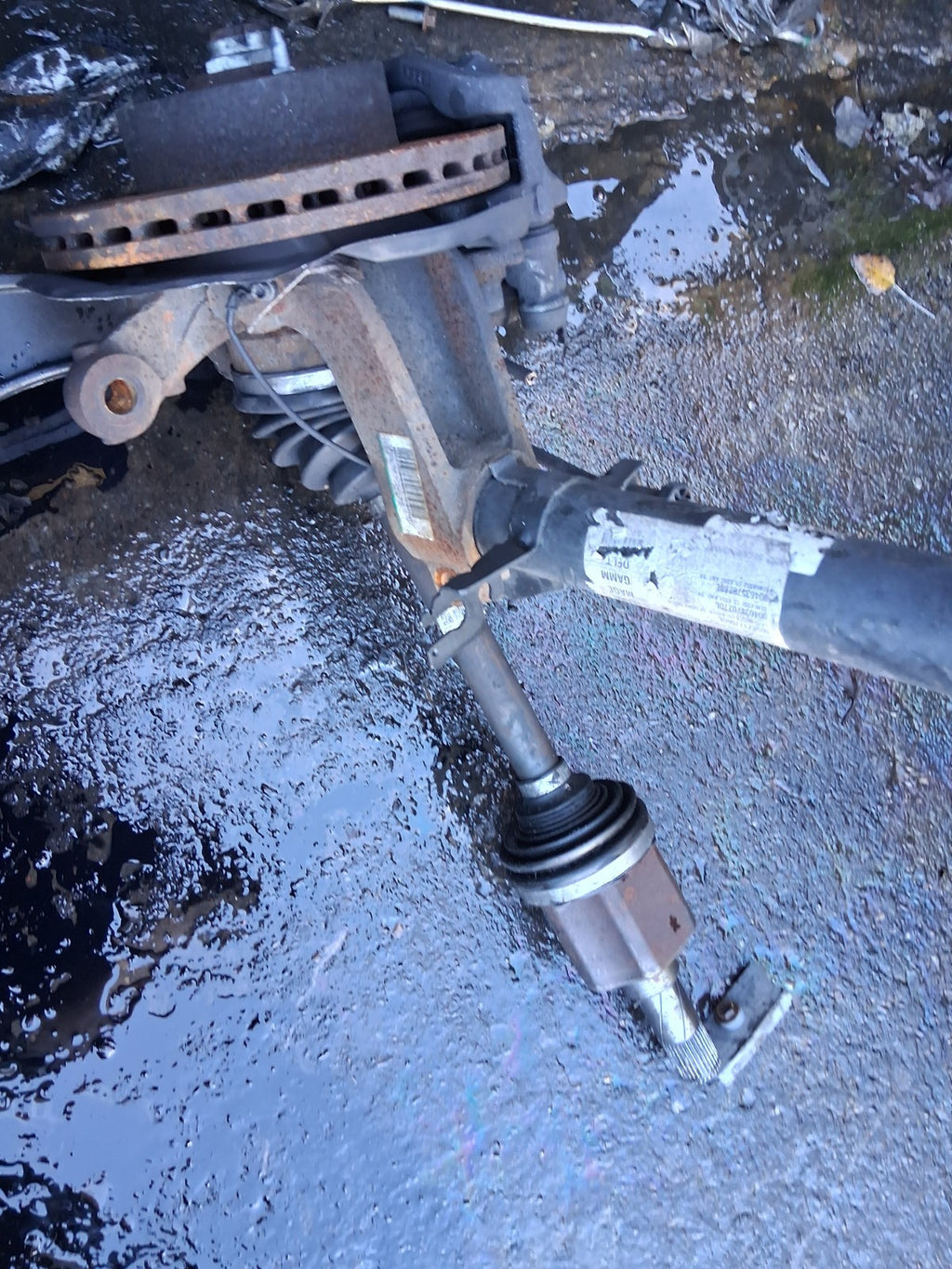 2016 PEUGEOT BOXER MK3 2.2 DIESEL NSF PASSENGER FRONT LEFT HUB LEG SHOCK