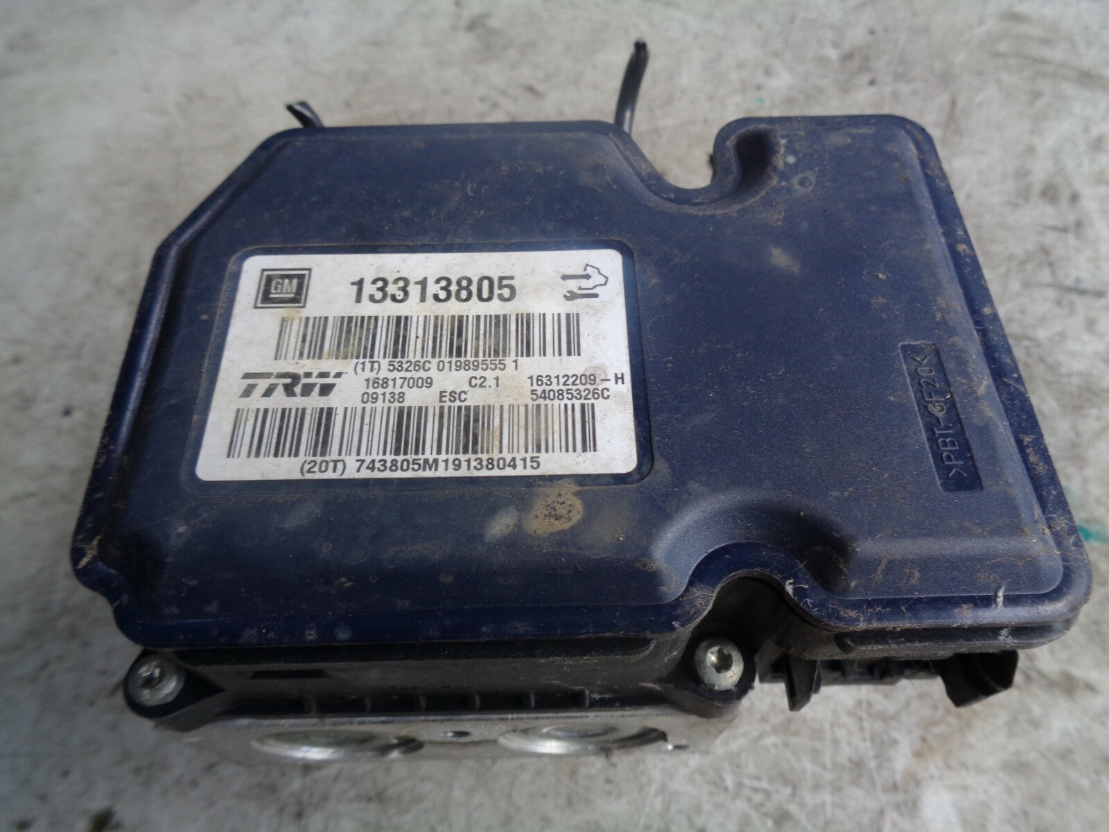 VAUXHALL INSIGNIA 09-13 2.0 CDTI ABS PUMP 13313805